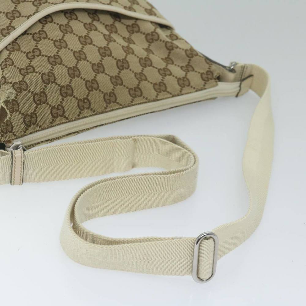 GUCCI GG Canvas Shoulder Bag Beige 145857 Auth 61246 - Picture 8 of 16